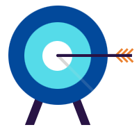 arrow, target